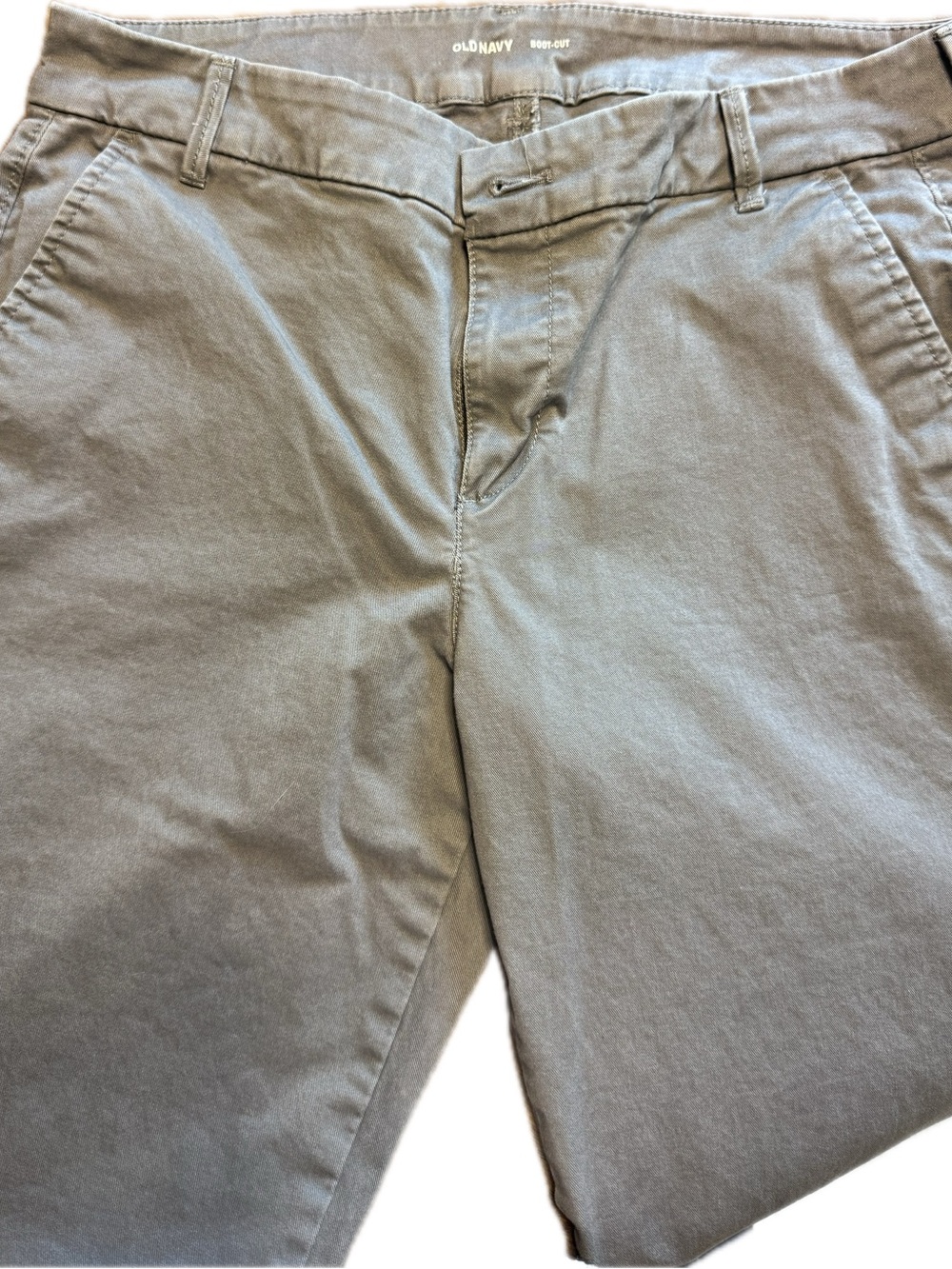 Old Navy Khaki Boot Cut-Gray